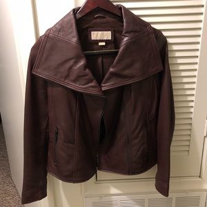 Michael kors leather jacket